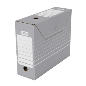 ELBA Archivbox tric - A4 und Registratur ohne Reiter grau/weiß