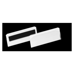 DURABLE Etikettentasche HARD COVER - 100 x 38 mm, transparent, magnetisch, 10 Stück