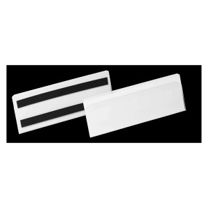 DURABLE Etikettentasche HARD COVER - 1/2 A5 quer, transparent, magnetisch, 10 Stück