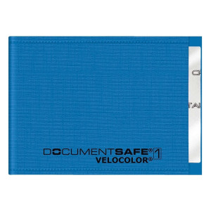 VELOCOLOR Ausweishülle Document Safe® VELOCOLOR® - 90 x 63 mm, PP, blau