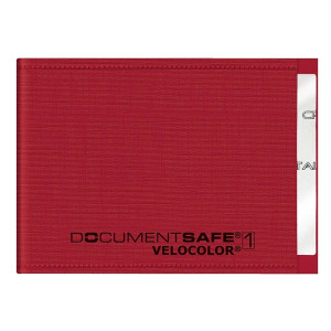 VELOCOLOR Ausweishülle Document Safe® VELOCOLOR® - 90 x 63 mm, PP, rot