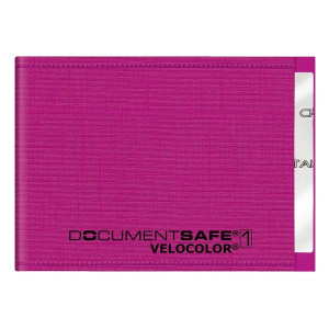 VELOCOLOR Ausweishülle Document Safe® VELOCOLOR® - 90 x 63 mm, PP, pink