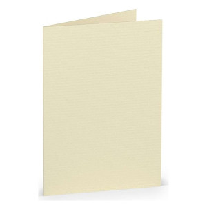 RÖSSLER Briefkarte Paperado - A7, 220 g/qm, doppelt, hoch, chamois gerippt