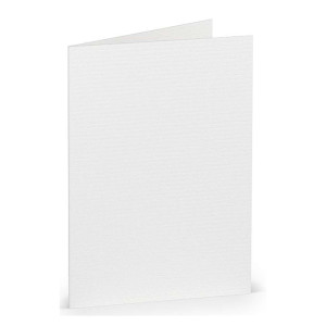 RÖSSLER Briefkarte Paperado - A7, 220 g/qm, doppelt, hoch, weiß gerippt