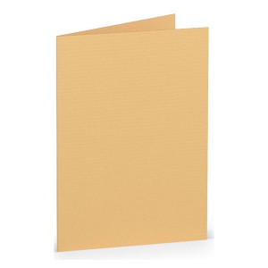 RÖSSLER Briefkarte Paperado - A7, 220 g/qm, doppelt, hoch, melon gerippt