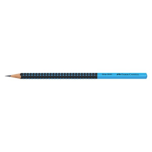 FABER CASTELL Bleistift Grip 2001 HB Two Tone, schwarz/blau