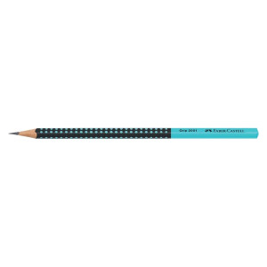 FABER CASTELL Bleistift Grip 2001 HB Two Tone, schwarz/türkis