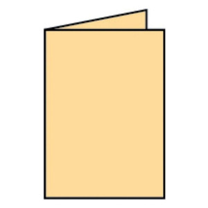 RÖSSLER Briefkarte Paperado - A6, 220 g/qm, doppelt, hoch, melon gerippt