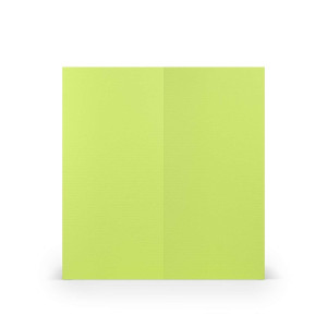 RÖSSLER Briefkarte Paperado - DL, 220 g/qm, doppelt, hoch, planliegend, maigrün gerippt