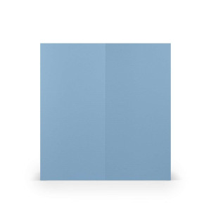 RÖSSLER Briefkarte Paperado - DL, 220 g/qm, doppelt, hoch, planliegend, dunkelblau gerippt