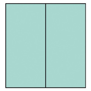 RÖSSLER Briefkarte Paperado - DL, 220 g/qm, doppelt, hoch, planliegend, karibik gerippt