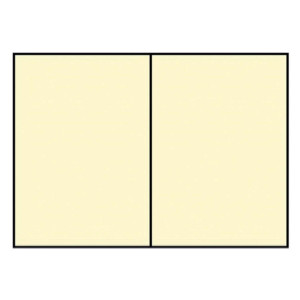 RÖSSLER Briefkarte Paperado - A6, 220 g/qm, doppelt, hoch, planliegend, chamois gerippt