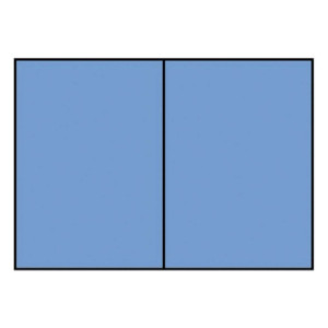 RÖSSLER Briefkarte Paperado - A6, 220 g/qm, doppelt, hoch, planliegend, dunkelblau gerippt