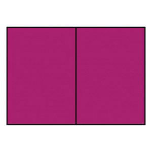 RÖSSLER Briefkarte Paperado - A6, 220 g/qm, doppelt, hoch, planliegend, amarena gerippt