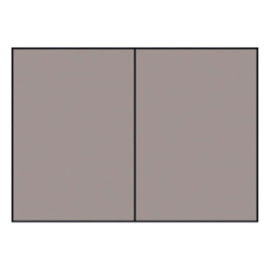 RÖSSLER Briefkarte Paperado - A6, 220 g/qm, doppelt, hoch, planliegend, taupe gerippt