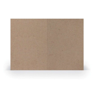 RÖSSLER Briefkarte Paperado - A6, 250 g/qm, doppelt, hoch, planliegend, kraft