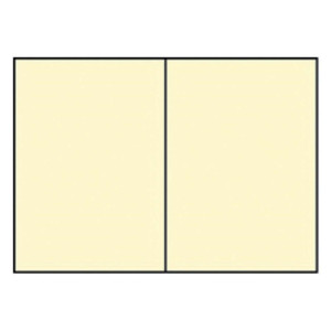 RÖSSLER Briefkarte Paperado - B6, 220 g/qm, doppelt, hoch, planliegend, chamois gerippt