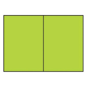 RÖSSLER Briefkarte Paperado - B6, 220 g/qm, doppelt, hoch, planliegend, maigrün gerippt