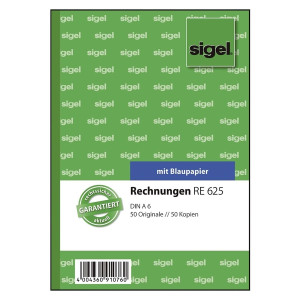 SIGEL Rechnungen - A6, SD, MP, 2 x 50 Blatt