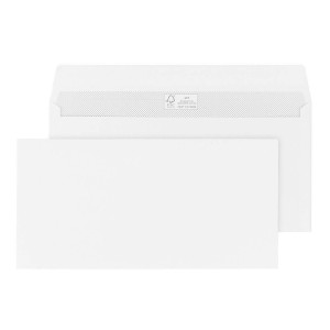 MAILMEDIA Briefhülle - DL, weiß, haftklebend, Innendruck, 100 g/qm, 500 Stück
