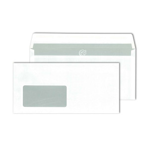 MAILMEDIA Briefhülle - C5/6, weiß, haftklebend, Innendruck, 80 g/qm, 500 Stück