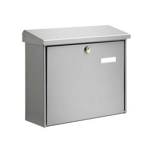 BURG-WÄCHTER Briefkasten Comfort - 380 x 340 x 148 mm, silber, Stahl