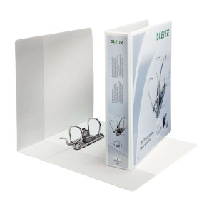 LEITZ 4226 Ordner Präsentation 180°, mit Taschen, A4, schmal, weiss