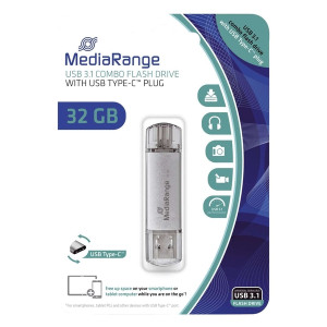 MEDIARANGE USB Stick 3.1 Kombo-Speicherstick, mit USB Type-C Stecker - 32 GB