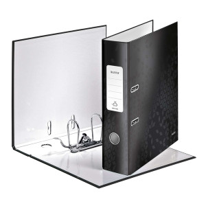 LEITZ 1005 Qualitäts-Ordner WOW - A4, breit, Schlitz, schwarz