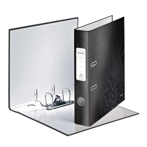 LEITZ 1006 Qualitäts-Ordner WOW - A4, schmal, Schlitz, schwarz