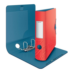 LEITZ 1116 Qualitäts-Ordner Urban Chic - PP, A4, breit, rot