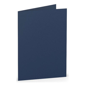 RÖSSLER Briefkarte Paperado - A7, 220 g/qm, doppelt, hoch, jeans gerippt