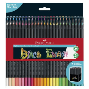 FABER CASTELL Black Edition Buntstift - 50er Kartonetui