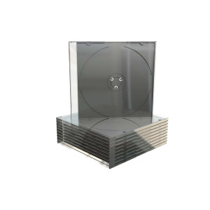 MEDIARANGE CD-Leerhülle, schmal, für 1 Disc, 5.2mm, maschinenfähig, schwarzes Tray