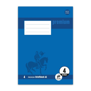 STAUFEN PREMIUM Briefblock PREMIUM LIN 4 - A5, 90 g/qm, 50 Blatt, liniert