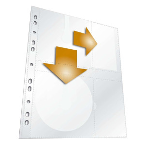 DURABLE CD Hülle - A4, 5er Pack