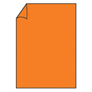 RÖSSLER Briefbogen Paperado - A4, 100 g/qm, orange gerippt