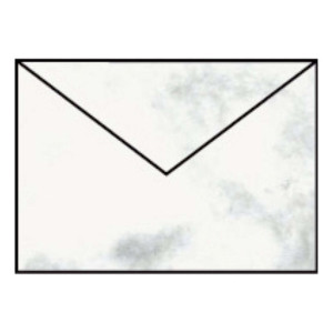 RÖSSLER Briefhülle Paperado - C6, 100 g/qm, grau marmora, Seidenfutter