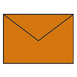 RÖSSLER Briefhülle Paperado - C6, 100 g/qm, orange gerippt, Seidenfutter