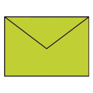 RÖSSLER Briefhülle Paperado - C6, 100 g/qm, maigrün gerippt, Seidenfutter