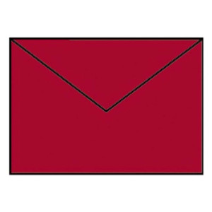 RÖSSLER Briefhülle Paperado - C6, 100 g/qm, rot gerippt, Seidenfutter