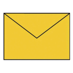 RÖSSLER Briefhülle Paperado - C6, 100 g/qm, ocker gerippt, Seidenfutter