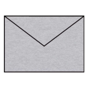 RÖSSLER Briefhülle Paperado - C6, 120 g/qm, silber metallic
