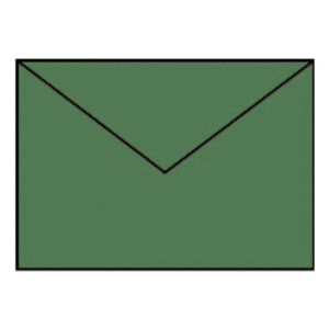 RÖSSLER Briefhülle Paperado - C6, 100 g/qm, tannengrün gerippt, Seidenfutter