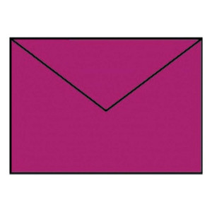 RÖSSLER Briefhülle Paperado - C6, 100 g/qm, amarena gerippt, Seidenfutter