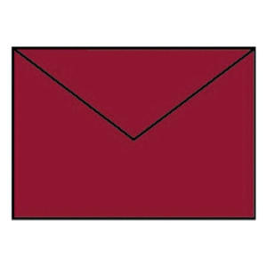 RÖSSLER Briefhülle Paperado - C6, 100 g/qm, rosso gerippt, Seidenfutter