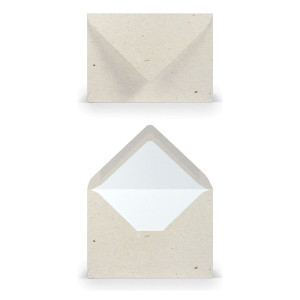 RÖSSLER Briefhülle Paperado - C6, 100 g/qm, terra vanilla, Seidenfutter