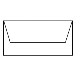 RÖSSLER Briefhülle Paperado - DL, 100 g/qm, weiß gerippt, Seidenfutter