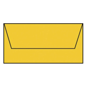 RÖSSLER Briefhülle Paperado - DL, 100 g/qm, ocker gerippt, Seidenfutter