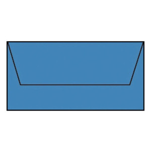 RÖSSLER Briefhülle Paperado - DL, 100 g/qm, stahlblau gerippt, Seidenfutter